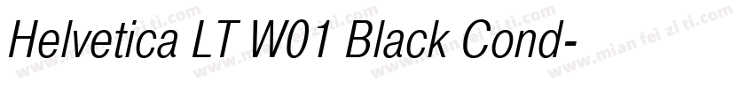 Helvetica LT W01 Black Cond字体转换